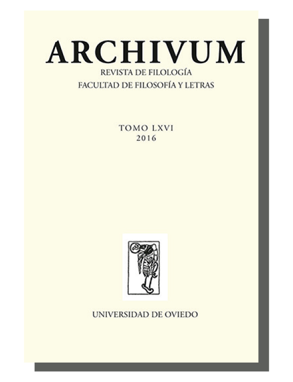 Cubierta revista Archivum